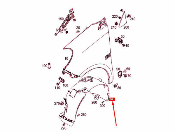 SMART FORTWO Coupe 453 Front Right Wheel House Covering A4536907300 ORIGINAL - Image 4