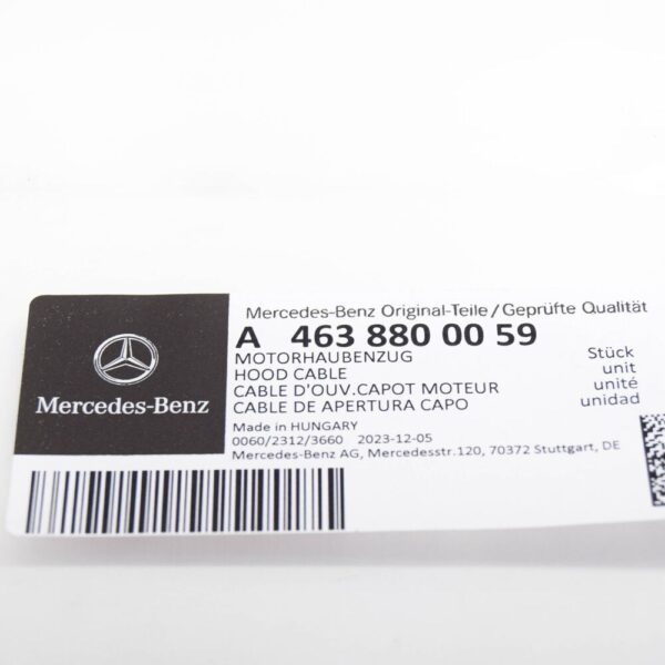 Mercedes-Benz G W463 Bonnet Release Lock Cable A4638800059 New ORIGINAL