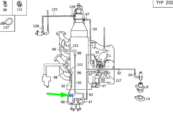 NEW MB SL R129 SHIFT VALVE BRANCH FITTING A6010780645 ORIGINAL - Image 4