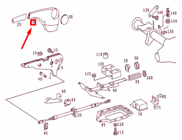 NEW MB SPRINTER W903 HAND BRAKE LEVER COVERING A9014270134 ORIGINAL - Image 4