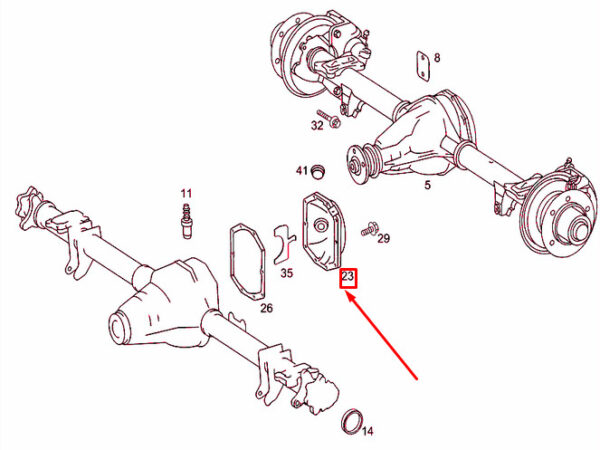 NEW MERCEDES-BENZ SPRINTER 906 REAR AXLE HOUSING CAP A9063510308 ORIGINAL - Image 4
