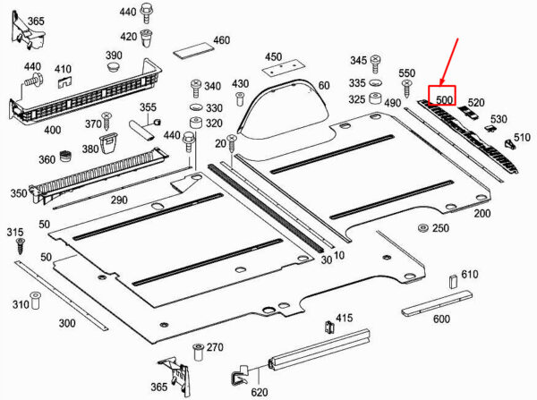 Mercedes-Benz Sprinter 906 rear floor strip A90668600749E80, new original - Image 4